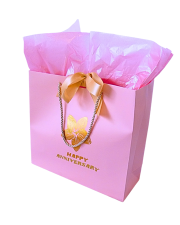 Luxurious personalized Pink Ribbon Gift Bag