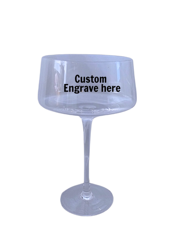 Custom Engrave Champagne Glass