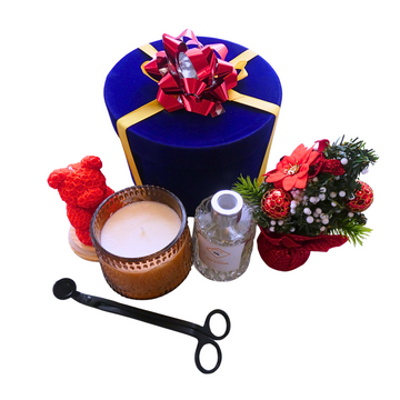 Premium Luxury Holiday Gift Set – Candles, Teddy & Tree