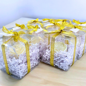 Peony Rose Candle – Elegant Eco-Friendly Holiday Party Favor Gift