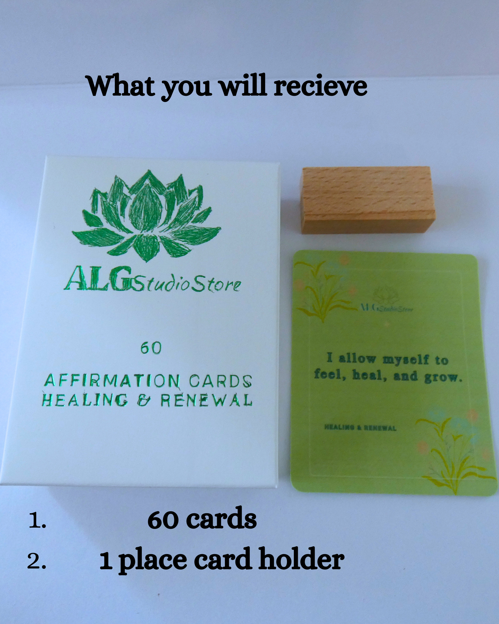 Self-Care Wellness Affirmation Cards | 60 Daily Quotes