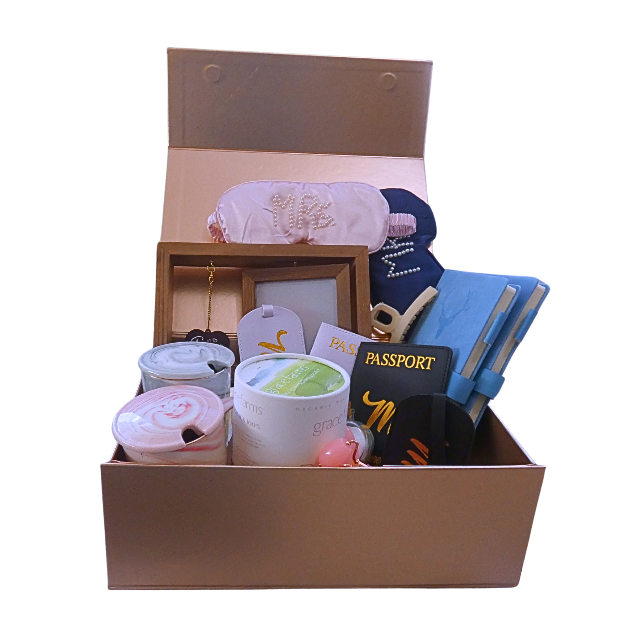 Personalized Newlywed Wellness Self-Care Gift Box for Honeymoon Travel - PRE-ORDER