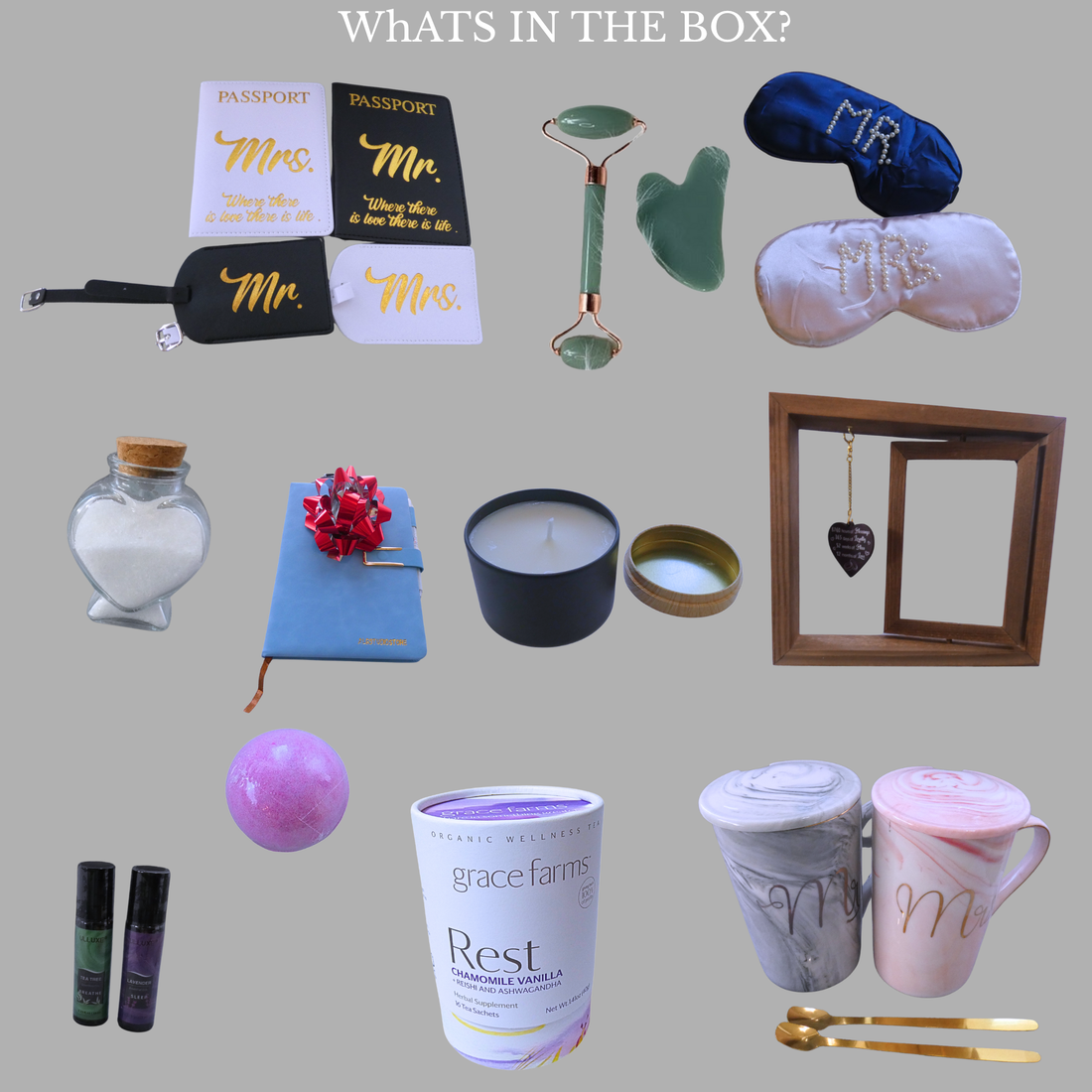 Personalized Newlywed Wellness Self-Care Gift Box for Honeymoon Travel - PRE-ORDER