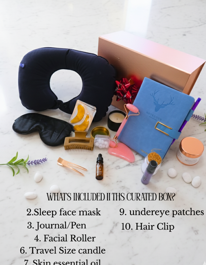 Luxury Wellness Self-Care Travel Gift Set – Relaxation Essentials Holiday Gift