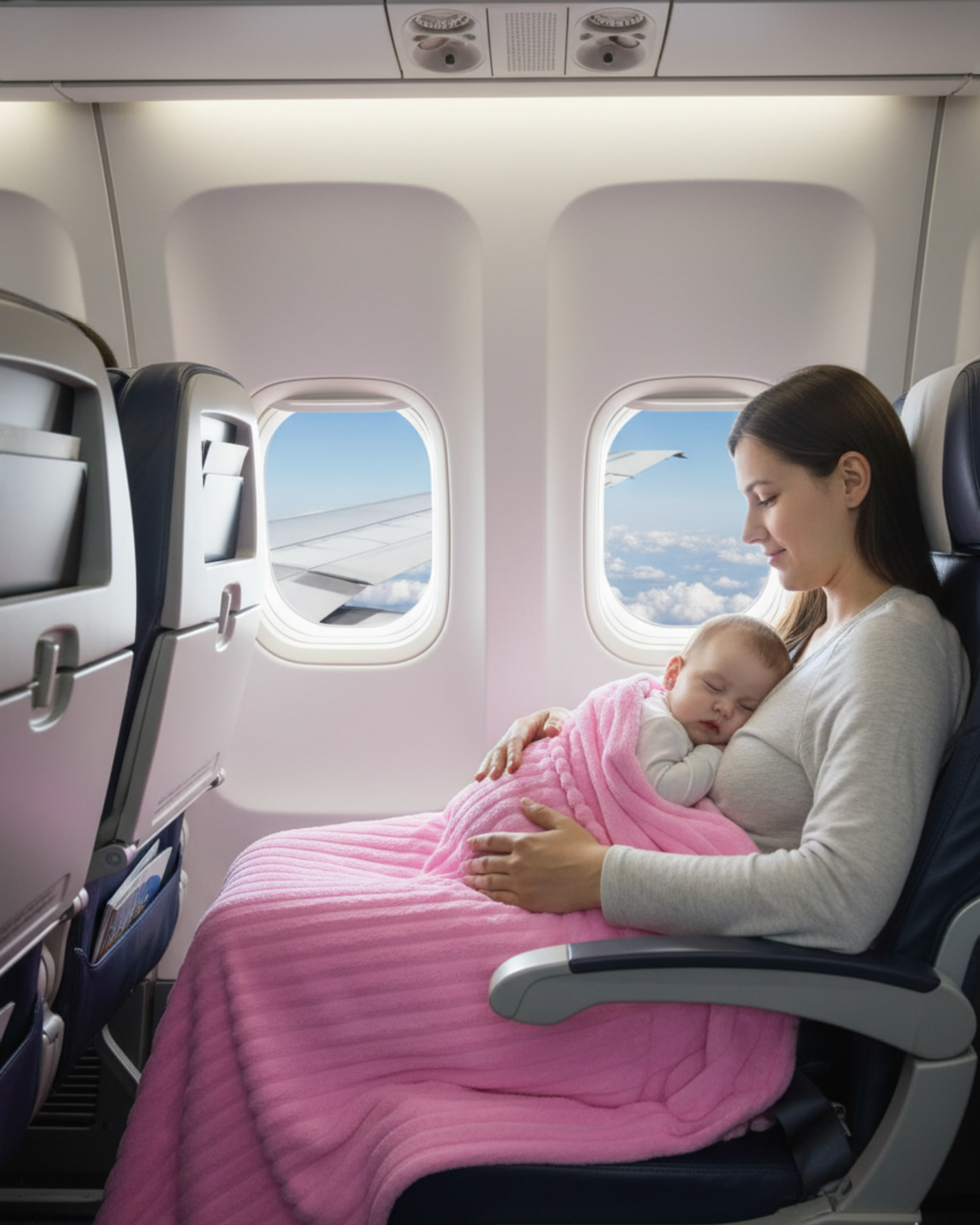 Travel Self-Care Lightweight Fleece Blanket | Cozy & Portable Comfort