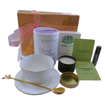 Signature Retreat Ritual Kit | Curated Wellness Tea & Candle Set