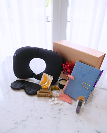 Luxury Wellness Self-Care Travel Gift Set – Relaxation Essentials Holiday Gift